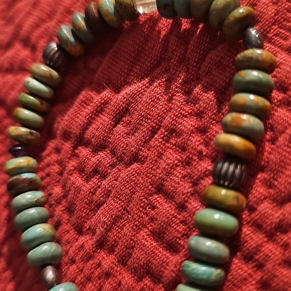 Carolyn Pollack Multicolor Turquoise  Beaded Necklace 18inch/36inch end to end - Picture 6 of 17